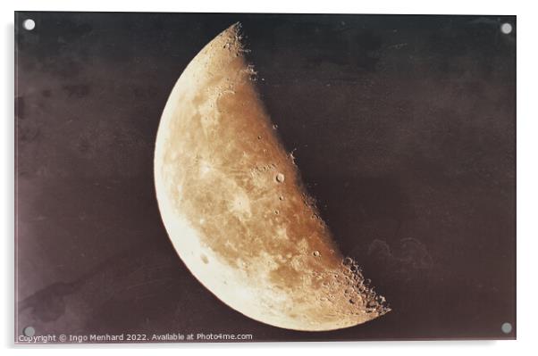 To the moon ... Acrylic by Ingo Menhard