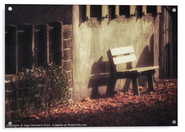 The lonely autumn Acrylic by Ingo Menhard