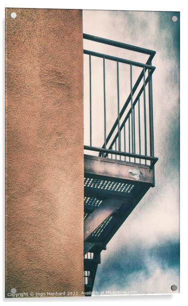 Balcony flair construction Acrylic by Ingo Menhard