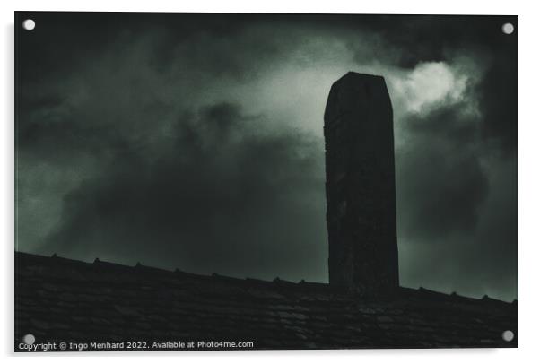 The dark chimney at midnight Acrylic by Ingo Menhard