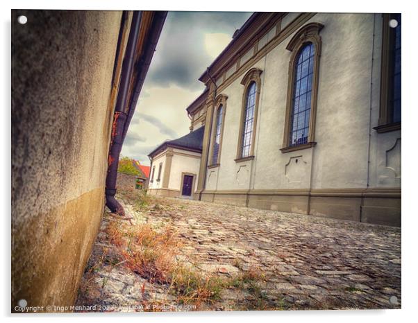 Church alley Acrylic by Ingo Menhard