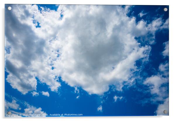 Beautiful shot of the cloudy sky Acrylic by Ingo Menhard