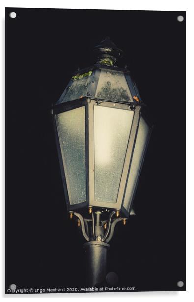 Still life of a street lamp Acrylic by Ingo Menhard