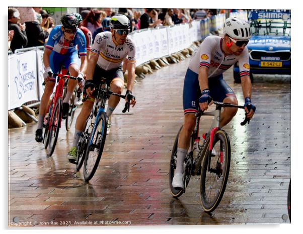 World championship cycling road race Acrylic by John Rae