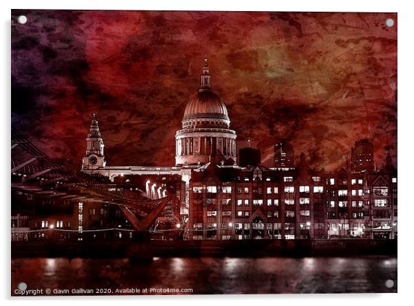 The Great Fire of London Acrylic by Gavin Gallivan