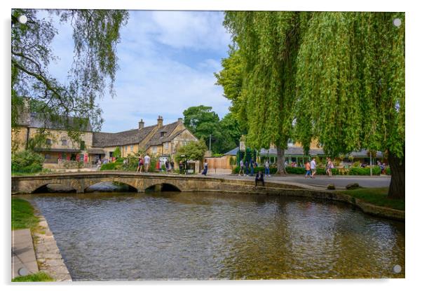 Bourton on the Water Motor Museum Acrylic by Tracey Turner