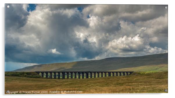 Ribblehead Viaduct Acrylic by Tracey Turner