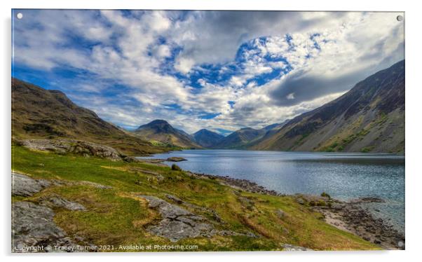 Wastwater Panoramic Acrylic by Tracey Turner
