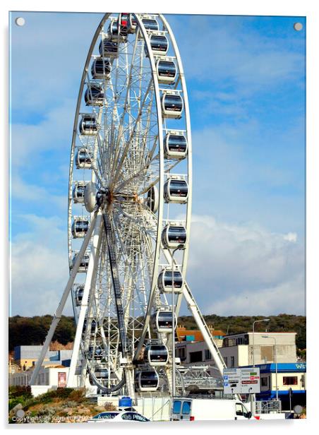 The Weston Wheel, Weston-Super-Mare. Acrylic by john hill