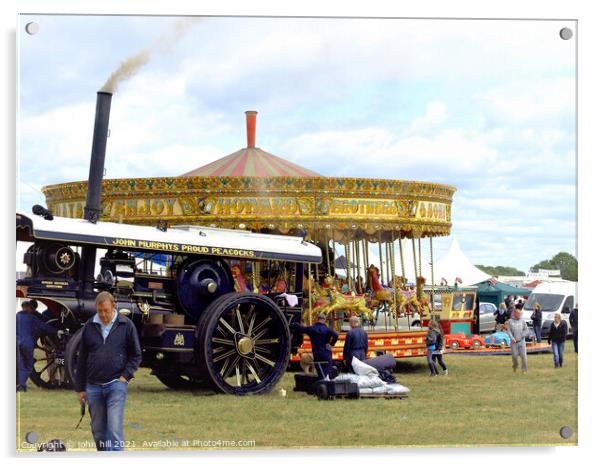 Country show, Moorgreen, Nottinghamshire, UK. Acrylic by john hill