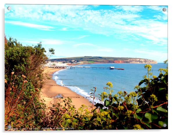 Sandown Bay, Isle of Wight. Acrylic by john hill