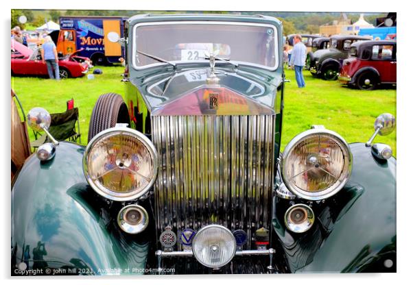 Vintage 1936 Rolls Royce 20/25. Acrylic by john hill