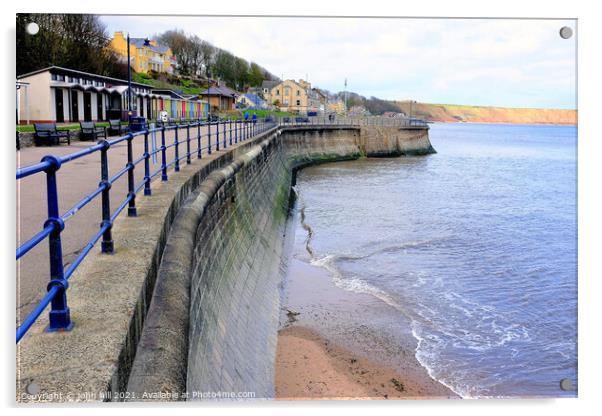 Filey seafront, Yorkshire, UK Acrylic by john hill