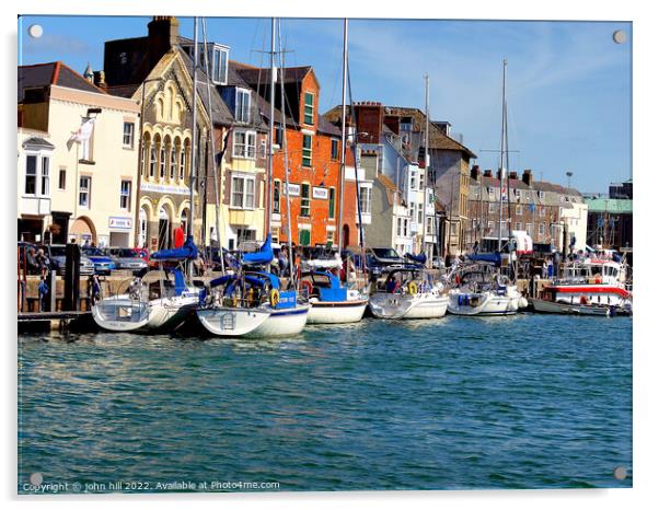 Weymouth, Dorset. Acrylic by john hill