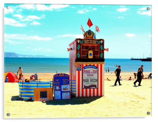 Punch & Judy. Acrylic by john hill