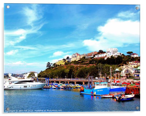 Torquay, the English Riviera Acrylic by john hill