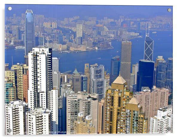 Hong Kong. Acrylic by john hill