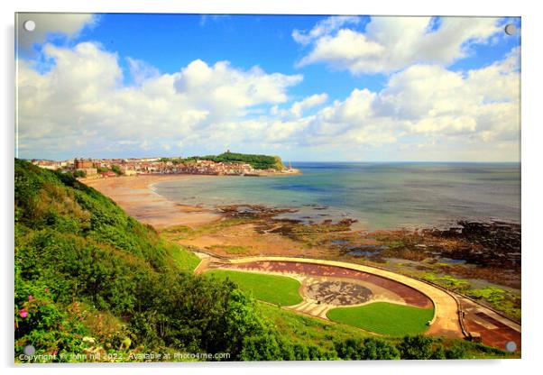 Scarborough Bay. Acrylic by john hill