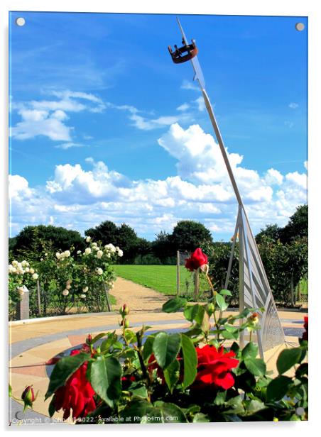 Bosworth battlefield in Leicester.(portrait) Acrylic by john hill