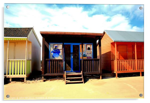Cheeky beach hut Acrylic by john hill