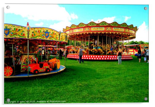 Country Fair in Derbyshire. Acrylic by john hill