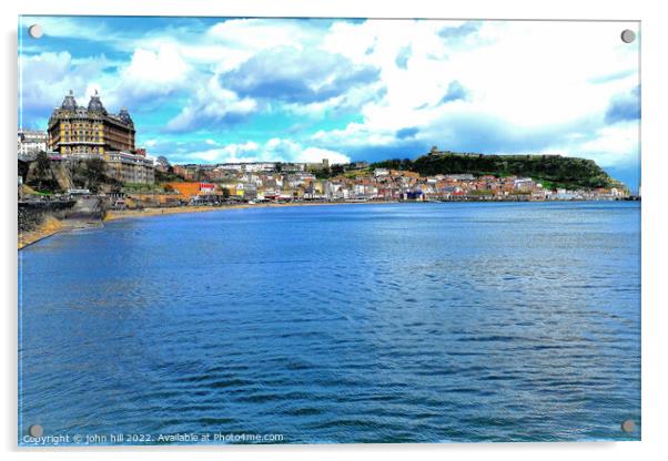 Scarborough, North Yorkshire, UK. Acrylic by john hill