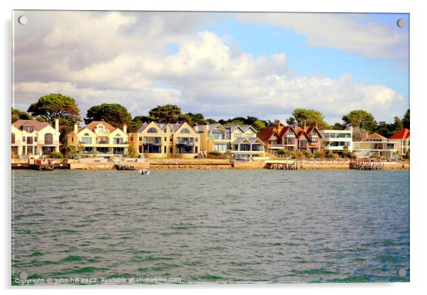 Sandbanks, Poole, Dorset. Acrylic by john hill