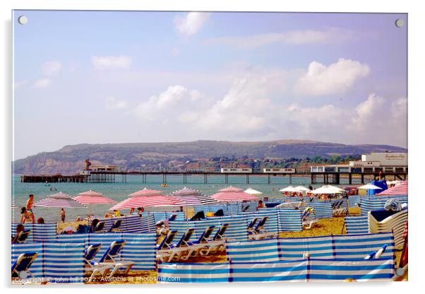 Sandown Summer on the Isle of Wight. Acrylic by john hill