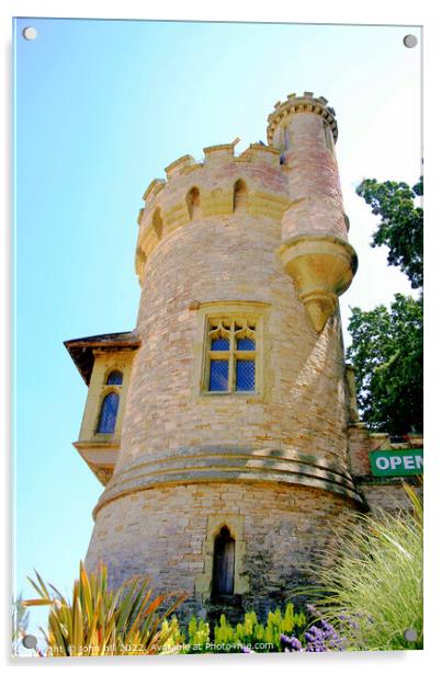 Appley Tower, Ryde, Isle of Wight. (portrait) Acrylic by john hill