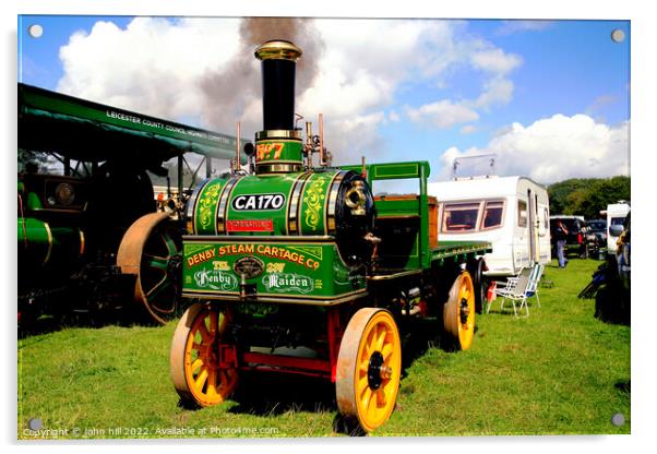 1905 Denby Maiden 2ton steam wagon. Acrylic by john hill