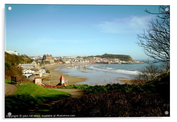 Scarborough, North Yorkshire. Acrylic by john hill