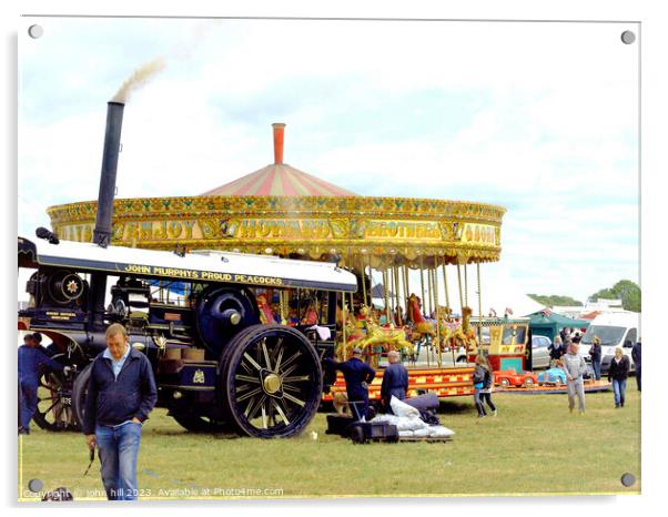 Country show, Moorgreen, Nottinghamshire, UK. Acrylic by john hill