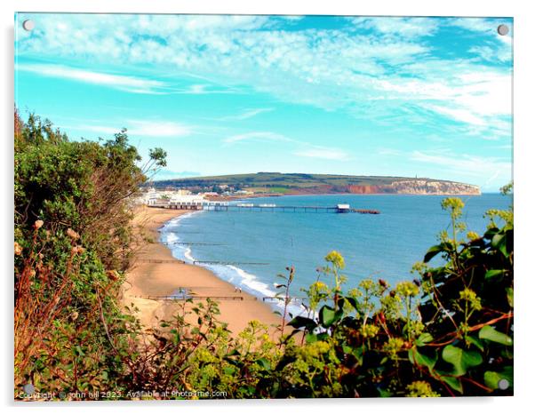 Sandown Bay, Isle of Wight. Acrylic by john hill