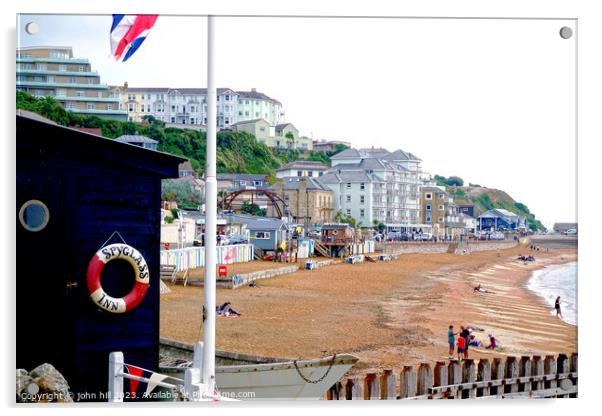 Ventnor beach on the Isle of Wight. Acrylic by john hill