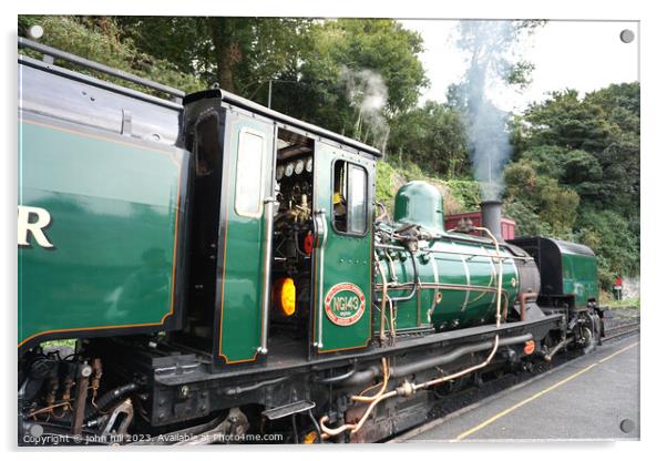 The Historic Welsh Highland Railway Journey Acrylic by john hill