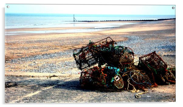 Rusting Crab and Lobster pots. Acrylic by john hill