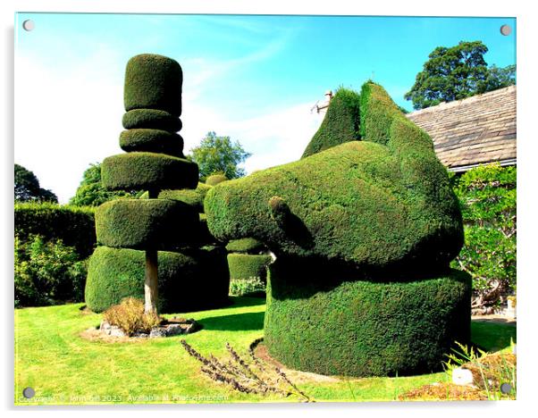 Topiary. Acrylic by john hill