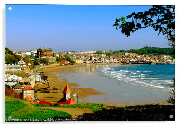 Scarborough bay in May Acrylic by john hill