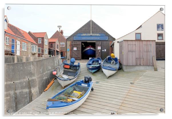 Fishermens heritage centre at Sheringham in Norfolk.  Acrylic by john hill