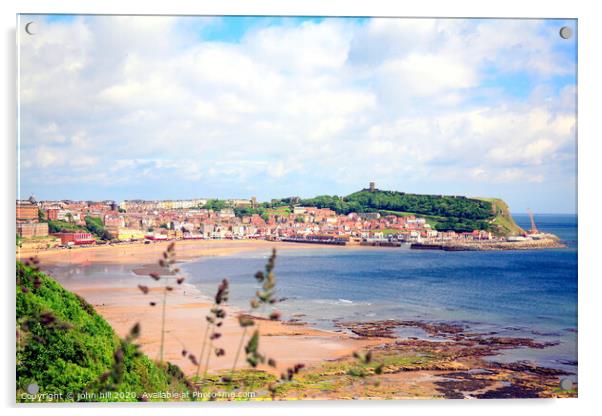 Scarborough South Bay in Yorkshire. Acrylic by john hill