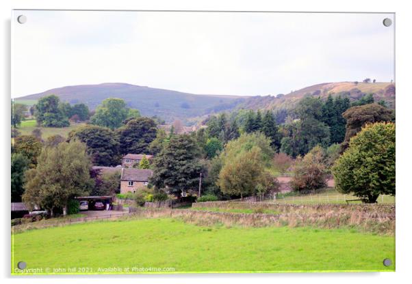 Derbyshire Countryside. Acrylic by john hill