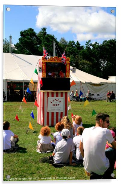 Punch & Judy. Acrylic by john hill