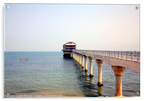 Bembridge Lifeboat Station. Acrylic by john hill