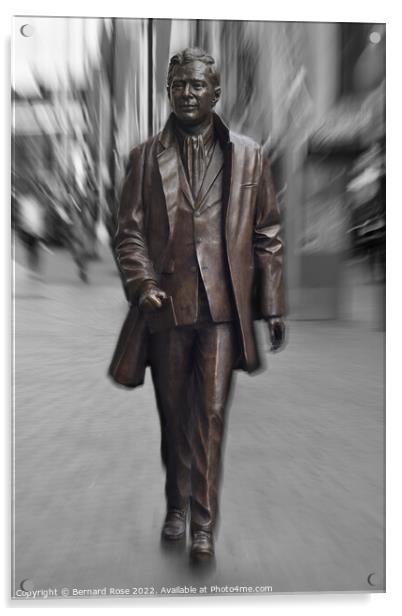 Brian Epstein Statue in Liverpool Acrylic by Bernard Rose Photography