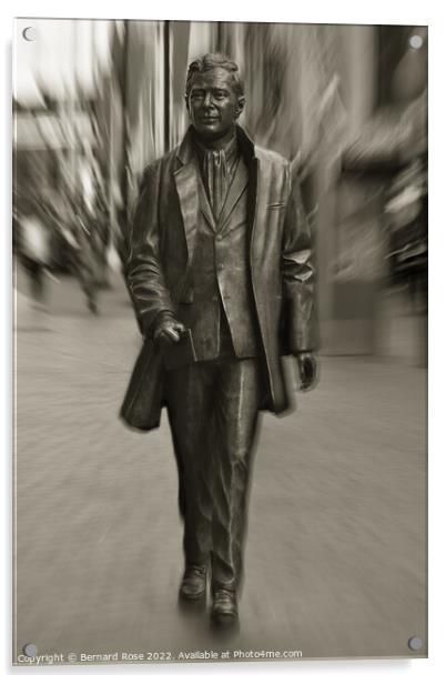 Brian Epstein Statue in Liverpool Acrylic by Bernard Rose Photography