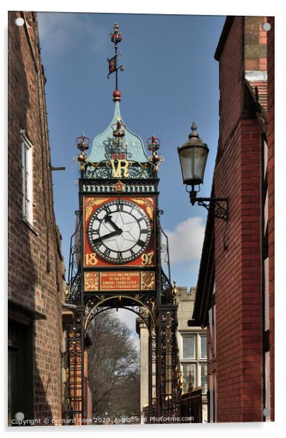 Eastgate Clock Chester Acrylic by Bernard Rose Photography