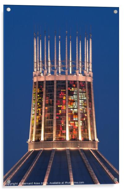 Liverpool Metropolitan Cathedral  Acrylic by Bernard Rose Photography
