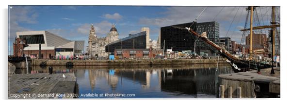 Museum of Liverpool and Pier Head from Albert Dock Acrylic by Bernard Rose Photography