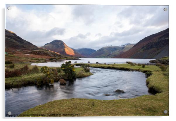 Wastwater  Acrylic by louise wilson