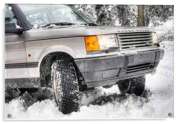 Range Rover P38 in the Snow Acrylic by Eddie Howland
